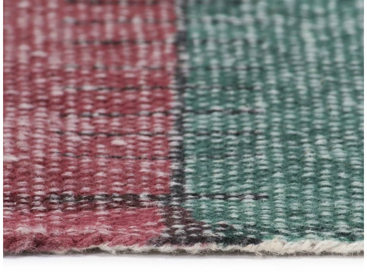 vidaXL Ręcznie tkany kilim, bawełna, 160x230 cm, z nadrukiem, kolorowy Kolor Wielokolorowy Prostokątny Dywany Dywaniki Pomieszczenie Salon