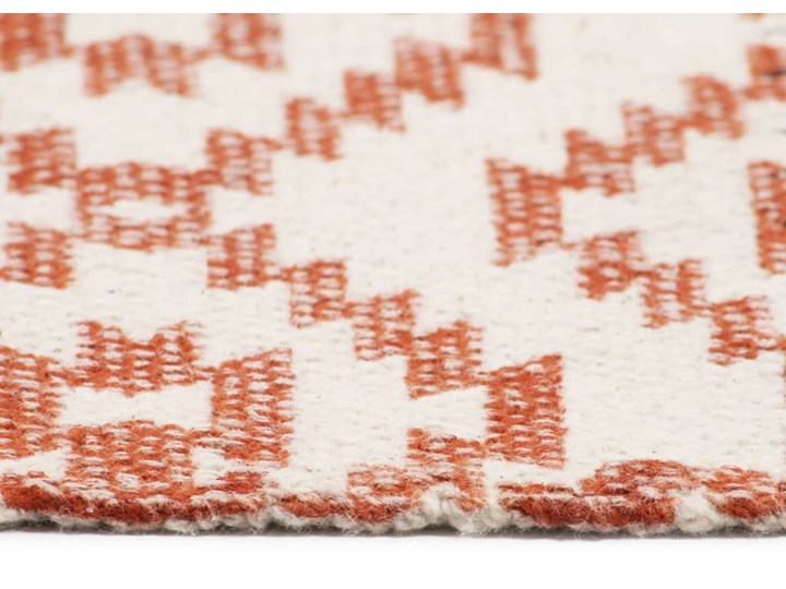 vidaXL Ręcznie tkany kilim, bawełna, 200x290 cm, z nadrukiem, kolorowy Pomieszczenie Salon Dywaniki Dywany Kwadratowy Kolor Wielokolorowy