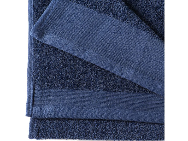 vidaXL Ręczniki prysznicowe, 5 szt., bawełna, 450 g/m², 70x140 cm Komplet ręczników Kolor Granatowy