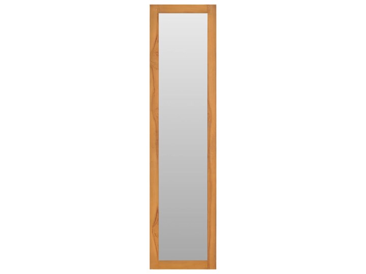 vidaXL Lustro ścienne z półkami, 30x30x120 cm, lite drewno tekowe Lustro z półką Prostokątne Pomieszczenie Łazienka