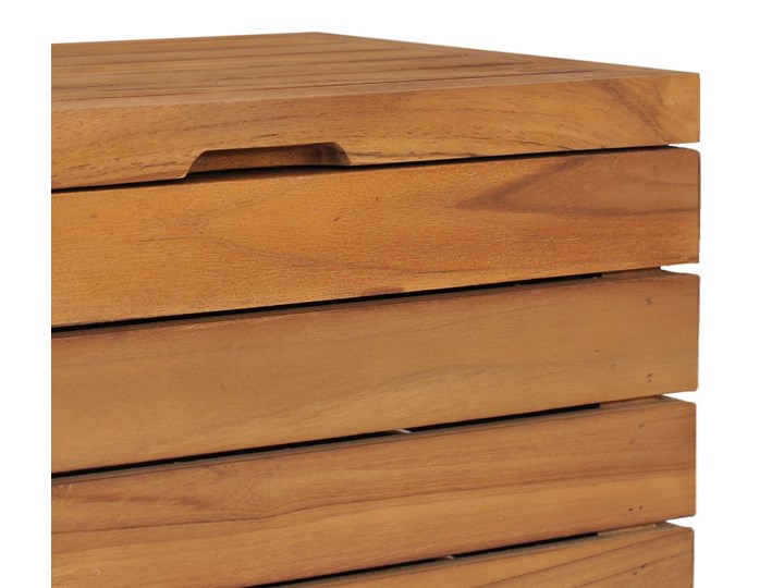 vidaXL Kosz na pranie, 40x30x45 cm, lite drewno tekowe Metal Kategoria