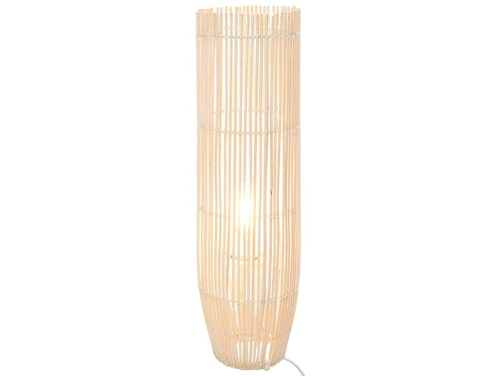 vidaXL Lampa podłogowa, wiklina, biała, 61 cm, E27 Lampa dekoracyjna Pomieszczenie Salon