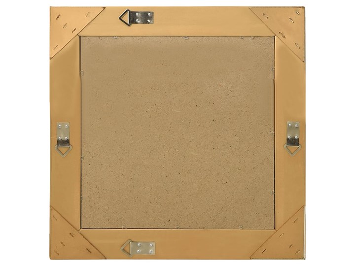 vidaXL Lustro ścienne w stylu barokowym, 50x50 cm, złote Kwadratowe Kolor Złoty