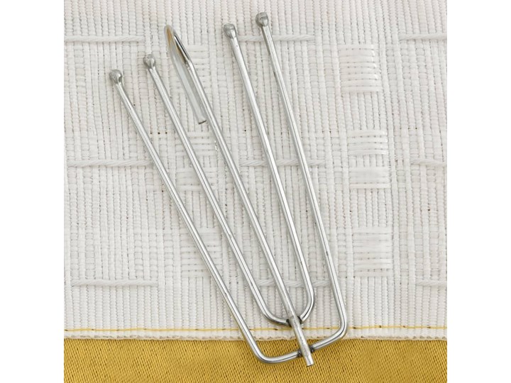 vidaXL Zasłony stylizowane na lniane, 2 szt., żółte, 140x245 cm Poliester Zasłona zaciemniająca Len Typ Zasłony gotowe