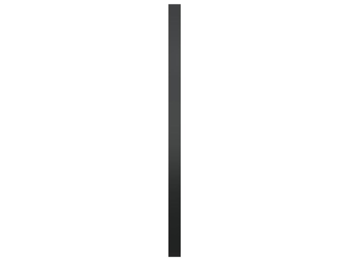 vidaXL Lustro ścienne, czarne, 60 cm Styl Nowoczesny