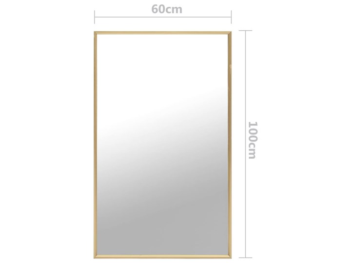 vidaXL Lustro, złote, 100x60 cm Pomieszczenie Sypialnia