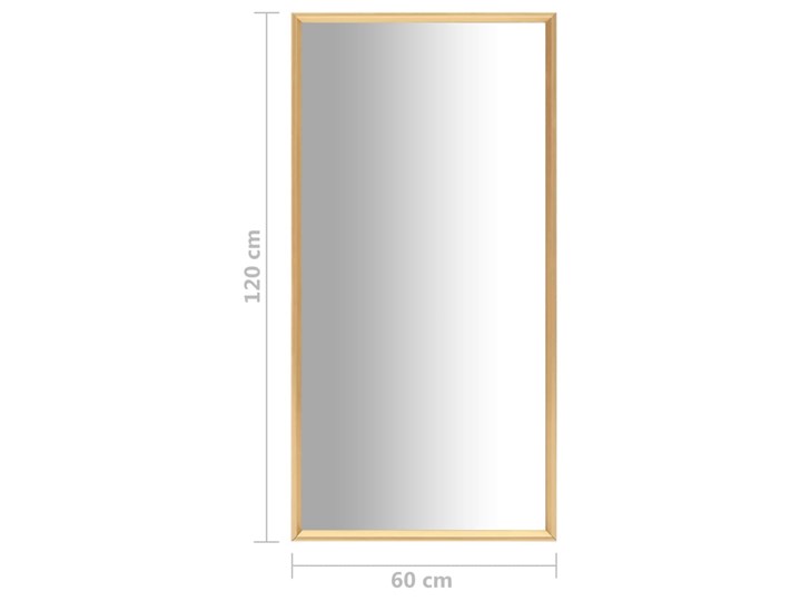 vidaXL Lustro, złote, 120x60 cm Pomieszczenie Sypialnia