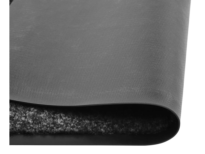 vidaXL Wycieraczka z możliwością prania, czarna, 60 x 90 cm Tworzywo sztuczne Kolor Czarny