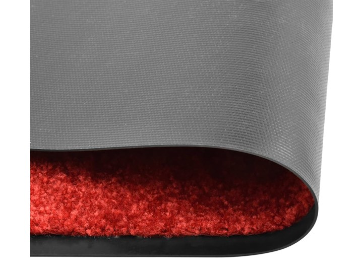 vidaXL Wycieraczka z możliwością prania, czerwona, 60 x 90 cm Kolor Czerwony Tworzywo sztuczne Kategoria Wycieraczki