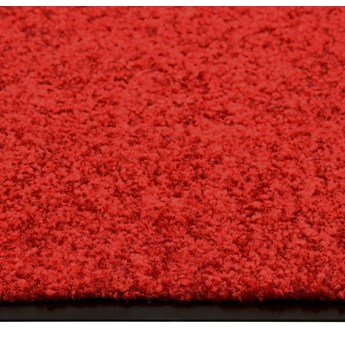 vidaXL Wycieraczka z możliwością prania, czerwona, 60 x 180 cm