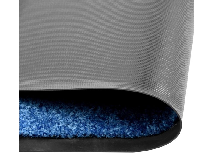 vidaXL Wycieraczka z możliwością prania, niebieska, 60 x 90 cm Tworzywo sztuczne Kolor