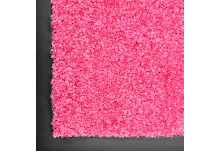 vidaXL Wycieraczka z możliwością prania, różowa, 60 x 90 cm Tworzywo sztuczne Kolor Różowy Kategoria Wycieraczki