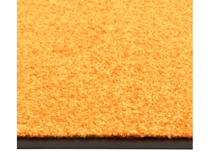 vidaXL Wycieraczka z możliwością prania, pomarańczowa, 60 x 90 cm Tworzywo sztuczne Kolor Pomarańczowy