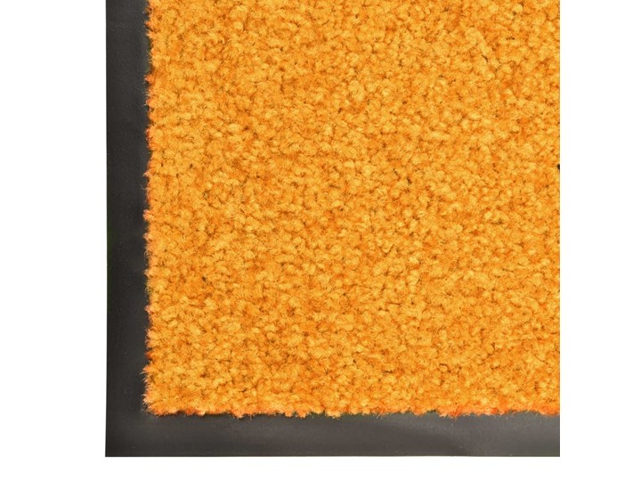 vidaXL Wycieraczka z możliwością prania, pomarańczowa, 60 x 90 cm Tworzywo sztuczne Kolor Pomarańczowy Kategoria Wycieraczki