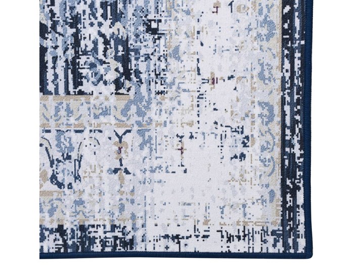 vidaXL Dywan z nadrukiem, wielokolorowy, 120x160 cm, tkanina Prostokątny Bawełna Dywany Poliester Kolor Szary