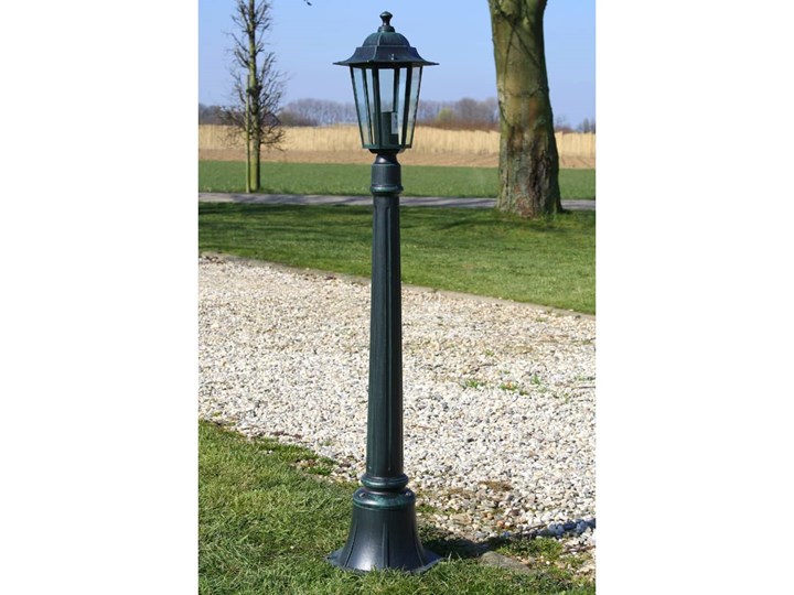 vidaXL Lampy ogrodowe Preston, 2 szt., 105 cm Latarnia Kolor Czarny