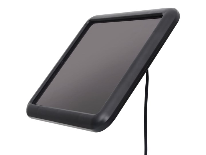 vidaXL Ogrodowy reflektor solarny LED z czujnikiem, czarny Lampa LED Lampa solarna Kategoria Lampy ogrodowe