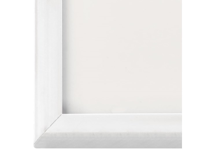 vidaXL Ramki na zdjęcia, 5 szt., ścienne, białe, 50x70 cm, MDF Tworzywo sztuczne Stojak na zdjęcia Drewno Pomieszczenie Sypialnia