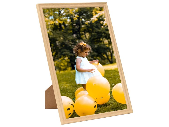 vidaXL Ramki na zdjęcia, 5 szt., ścienne lub stojące, 70x90 cm Stojak na zdjęcia Tworzywo sztuczne Pomieszczenie Sypialnia Drewno Kategoria Ramy i ramki na zdjęcia