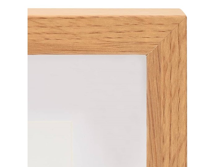 vidaXL Ramki 3D na zdjęcia 20x20 cm, 3 szt., kolor dębowy, 28x28 cm Stojak na zdjęcia Tworzywo sztuczne Drewno Pomieszczenie Sypialnia