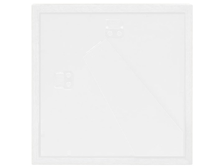 vidaXL Ramki 3D na zdjęcia 20x20 cm, 3 szt., białe, 28x28 cm Drewno Tworzywo sztuczne Stojak na zdjęcia Kolor Biały
