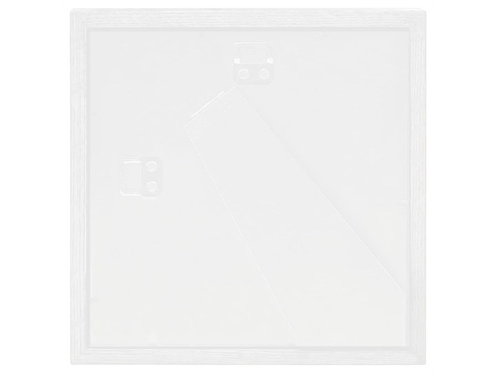 vidaXL Ramki 3D na zdjęcia 20x20 cm, 5 szt., białe, 28x28 cm Drewno Tworzywo sztuczne Stojak na zdjęcia Pomieszczenie Salon
