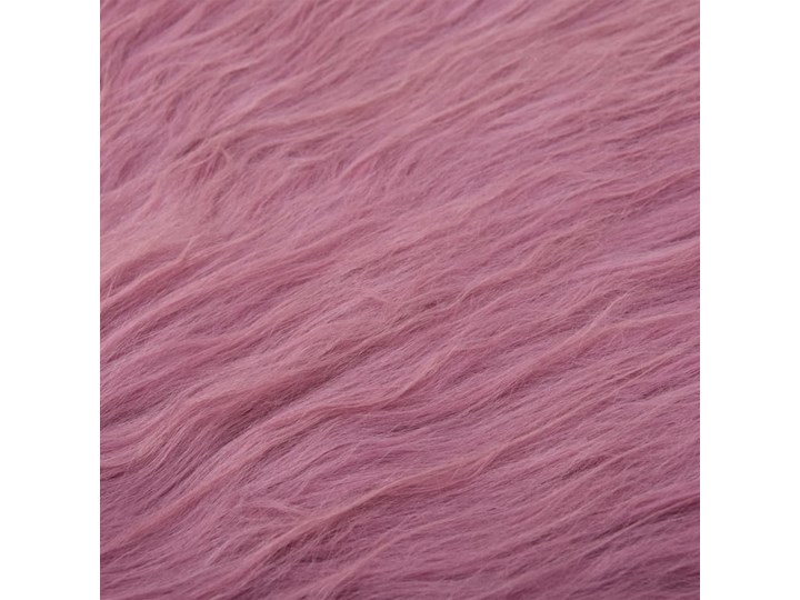 vidaXL Skóra z owcy islandzkiej, różowa, 70x110 cm Nieregularny Kolor Różowy Skóry Pomieszczenie Salon
