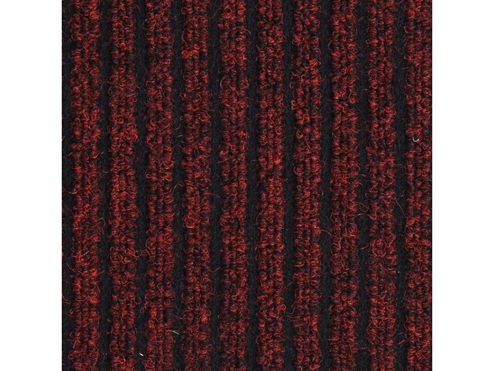 vidaXL Wycieraczka, prążkowana, czerwona, 80 x 120 cm Kolor Czerwony Kategoria Wycieraczki