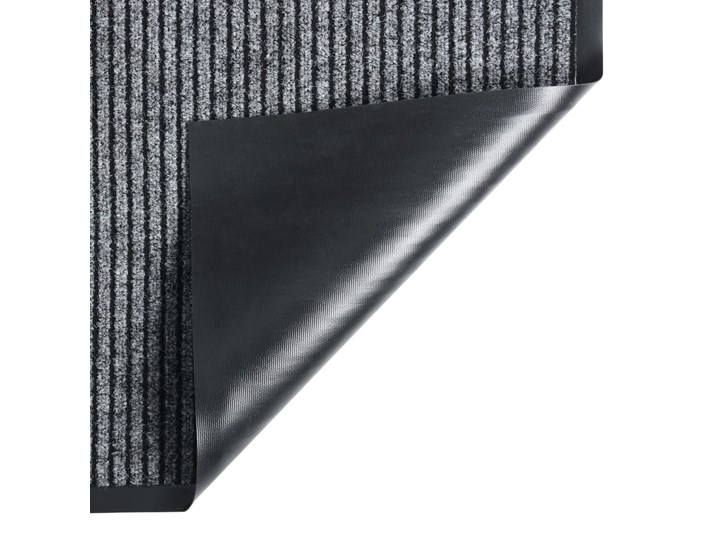 vidaXL Wycieraczka, prążkowana, szara, 80 x 120 cm Kategoria Wycieraczki Kolor Szary