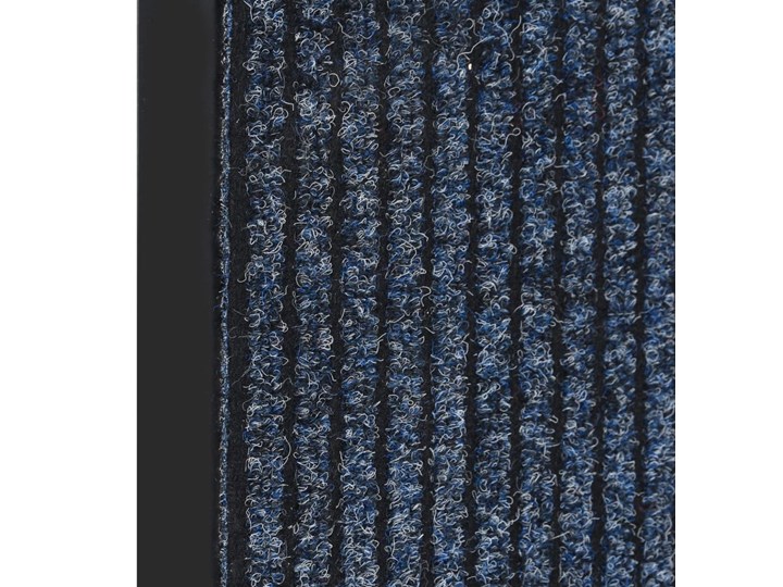vidaXL Wycieraczka, prążkowana, niebieska, 80 x 120 cm Kolor