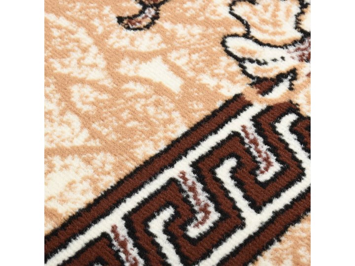 vidaXL Chodnik dywanowy, BCF, beżowy, 100x250 cm Dywany Prostokątny Pomieszczenie Przedpokój Syntetyk Chodniki Pomieszczenie Salon