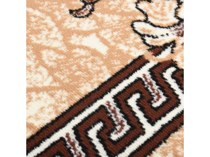 vidaXL Chodnik dywanowy, BCF, beżowy, 100x300 cm Syntetyk Prostokątny Chodniki Dywany Pomieszczenie Salon