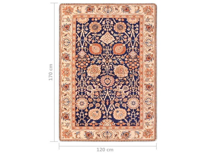 vidaXL Dywan z orientalnym nadrukiem, kolorowy, 120x170 cm Poliester Dywany Prostokątny Kategoria Dywany