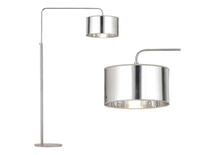 Abażurowa Nowoczesna Lampa Podłogowa Amelia 1 Argon 131 Chrom