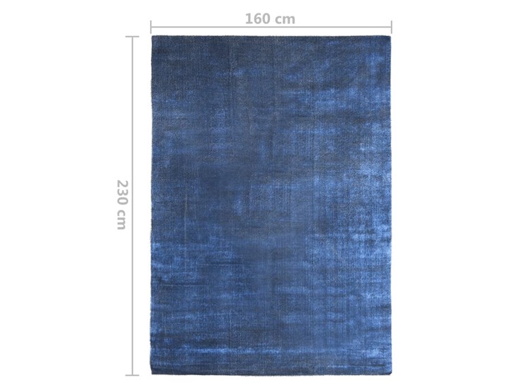 vidaXL Dywanik z możliwością prania, granatowy, 160x230 cm, poliester Prostokątny Bawełna Dywany Kategoria Dywany Dywaniki Pomieszczenie Salon