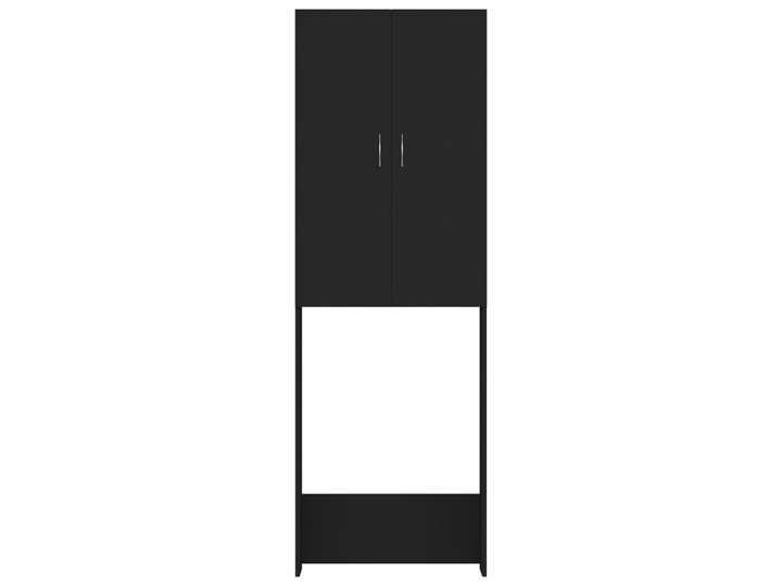 vidaXL Szafka na pralkę, czarna, 64 x 25,5 x 190 cm Szafki Szerokość 64 cm Płyta MDF Głębokość 26 cm Płyta stolarska Kolor Czarny