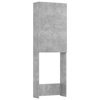 vidaXL Szafka na pralkę, szarość betonu, 64 x 25,5 x 190 cm