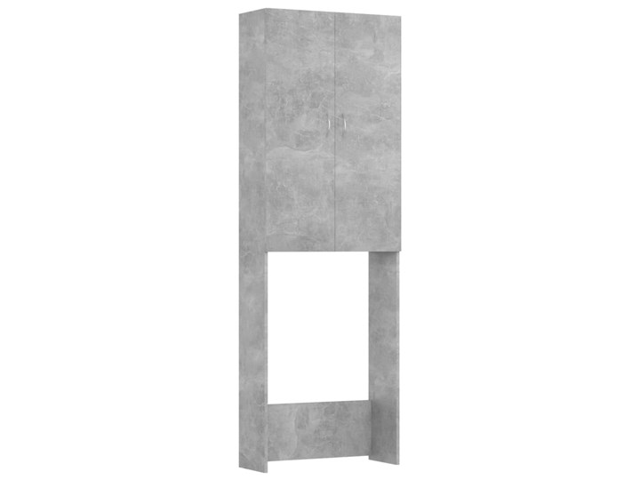 vidaXL Szafka na pralkę, szarość betonu, 64 x 25,5 x 190 cm Płyta MDF Szafki Głębokość 26 cm Szerokość 64 cm Płyta stolarska Kategoria Szafki stojące