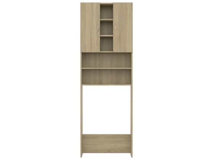 vidaXL Szafka na pralkę, dąb sonoma, 64 x 25,5 x 190 cm Płyta stolarska Płyta MDF Szerokość 64 cm Głębokość 26 cm Drewno Kategoria Szafki stojące