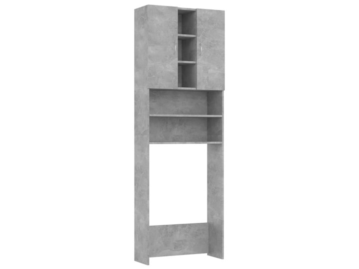 vidaXL Szafka na pralkę, szarość betonu, 64 x 25,5 x 190 cm