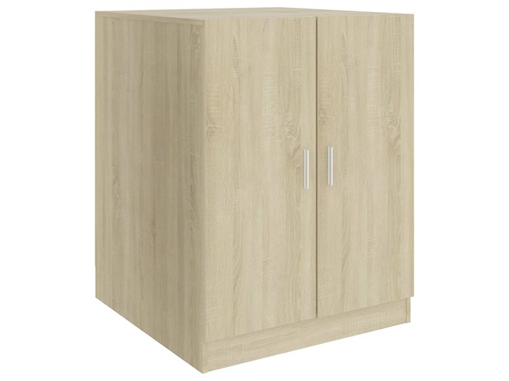 vidaXL Szafka na pralkę, kolor dąb sonoma, 71x71,5x91,5 cm Płyta MDF Płyta stolarska Pionowe Stojące Drewno Szafka nad pralkę Kolor Beżowy