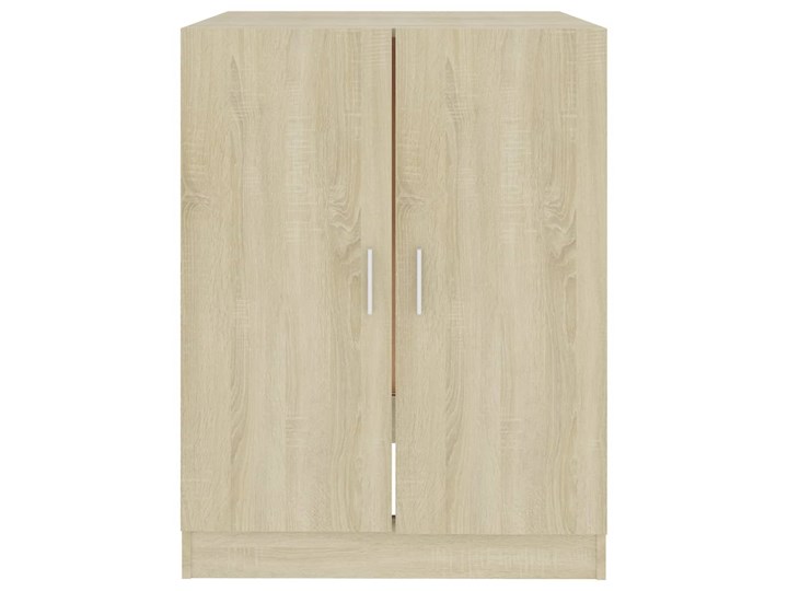 vidaXL Szafka na pralkę, kolor dąb sonoma, 71x71,5x91,5 cm Drewno Płyta MDF Pionowe Szafka nad pralkę Płyta stolarska Stojące Kategoria Szafki stojące