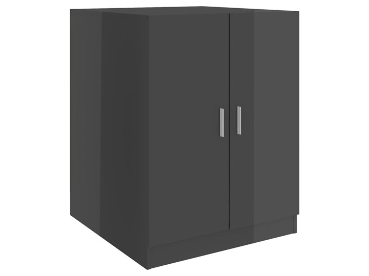 vidaXL Szafka na pralkę, wysoki połysk, szara, 71x71,5x91,5 cm Stojące Płyta stolarska Płyta MDF Kategoria Szafki stojące Szafka nad pralkę Pionowe Wykończenie Błyszczące