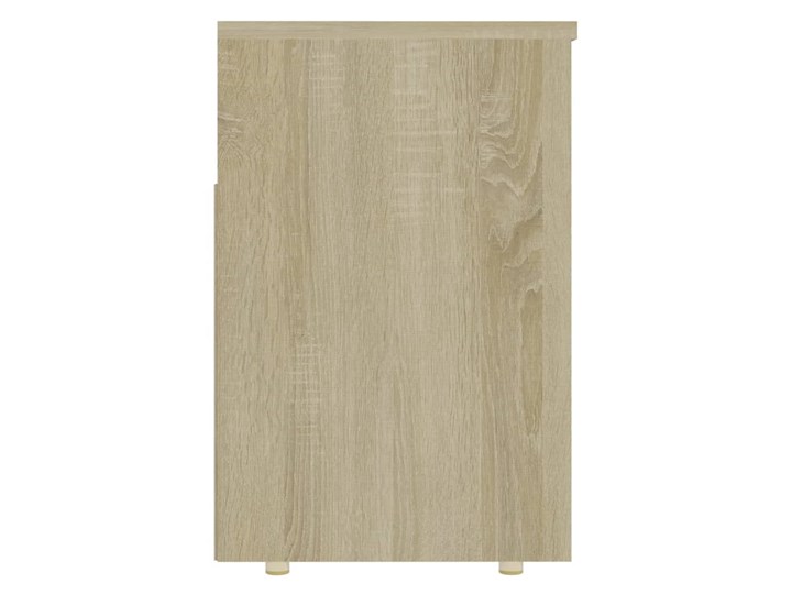 vidaXL Ławka z miejscem na buty, dąb sonoma, 105x30x45 cm, płyta Głębokość 30 cm Płyta MDF Drewno Płyta laminowana Szerokość 105 cm Płyta meblowa Kolor Beżowy
