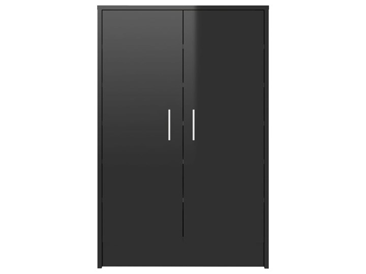vidaXL Szafka na buty, wysoki połysk, czarna, 60x35x92 cm, płyta Kategoria Szafki i regały Płyta MDF Płyta laminowana Szerokość 60 cm Głębokość 35 cm Płyta meblowa Kolor Czarny