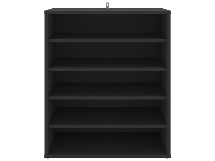 vidaXL Szafka na buty, czarna, 60x35x70 cm, płyta wiórowa Płyta laminowana Kategoria Szafki i regały Płyta meblowa Szerokość 60 cm Płyta MDF Głębokość 35 cm Kolor Czarny