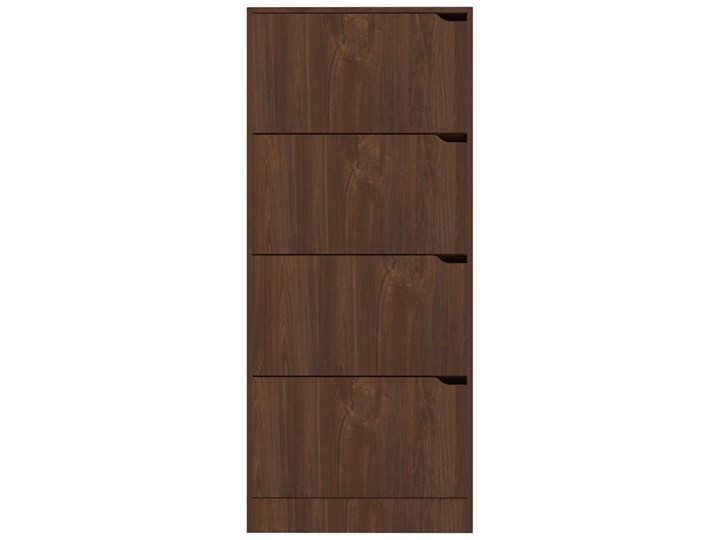 vidaXL Szafka na buty z 4 półkami, brązowy dąb, 59x24x136 cm, płyta Szerokość 59 cm Drewno Płyta meblowa Płyta laminowana Głębokość 24 cm Płyta MDF Kategoria Szafki i regały