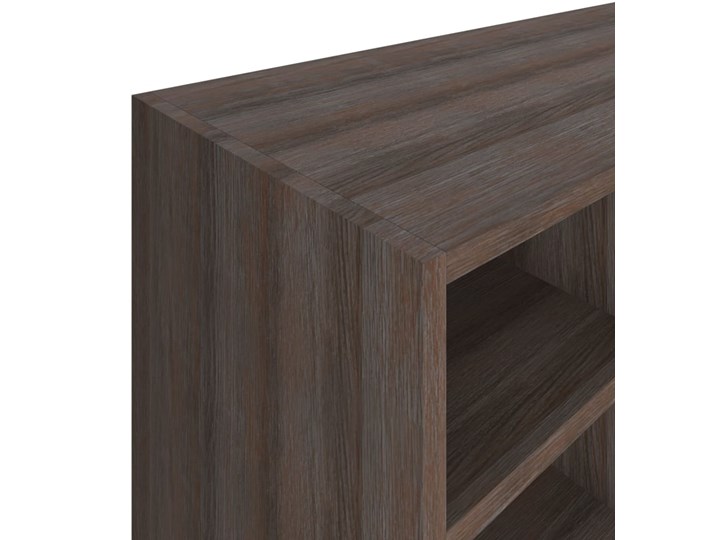 vidaXL Szafka na buty, płyta wiórowa, 92x30x67,5 cm, szary dąb sonoma Płyta meblowa Płyta MDF Płyta laminowana Drewno Głębokość 30 cm Szerokość 92 cm Wysokość 68 cm Tworzywo sztuczne Kolor Brązowy