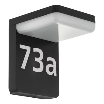 EGLO Zewnętrzna lampa ścienna LED Amarosi, 10 W, czarna