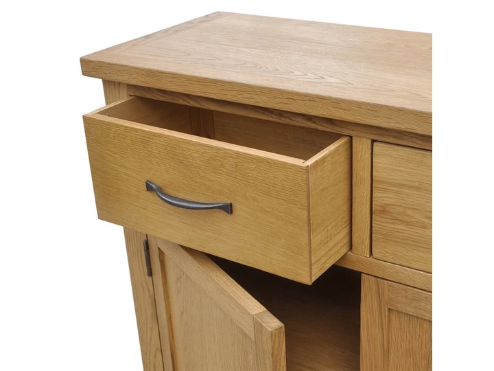 vidaXL Szafka, 90 x 33,5 x 83 cm, lite drewno dębowe Stojące Płyta laminowana Płyta MDF Głębokość 34 cm Szerokość 90 cm Kategoria Szafki i regały